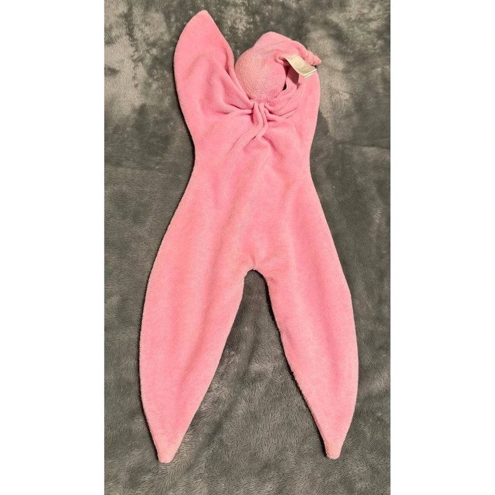 Cuski Originals Pinkee Baby Comforter Pink Cotton Terry Security Blanket Lovie